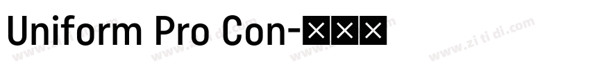 Uniform Pro Con字体转换 Uniform Pro Con字体转换